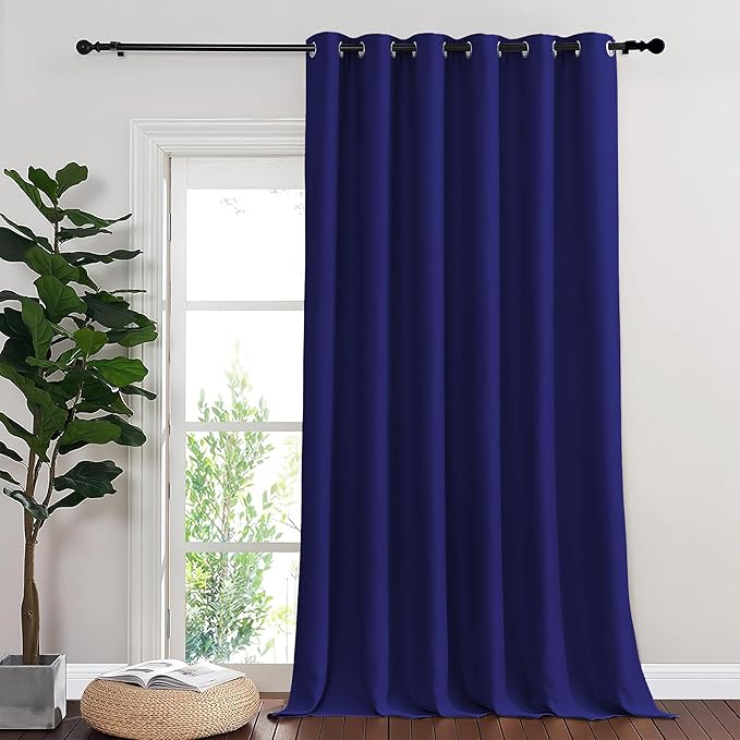 NICETOWN Blackout Sliding Glass Door Curtains, Room Darkening Thermal Insulated