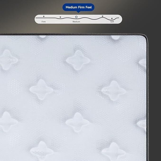 inight Twin Mattress 10 Inch, Hybrid Twin Size Mattress in A Box, Memory Foam and Individual Pocket Spring Mattress for Comfort Night and Pain Relief, Soft Breathable, Fiberglass Free, 180 Night Trial