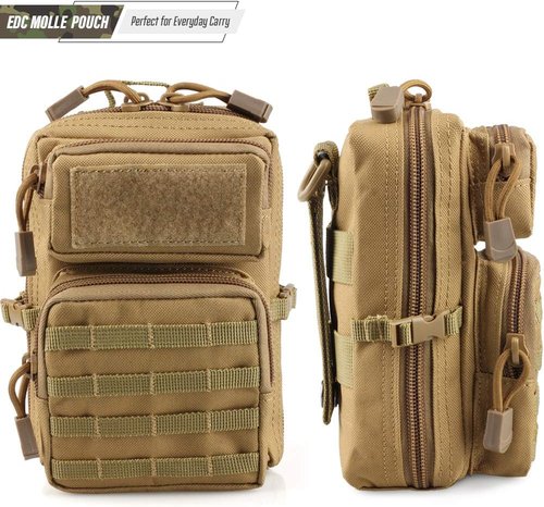 LIVANS Tactical Molle Utility Pouch - Versatile EDC Tool Holder | Compact Medical IFAK Pack