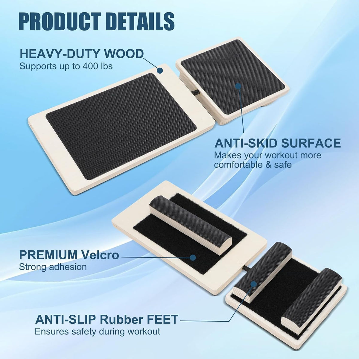 Skiennix Ankle Balance Board - Single Leg Wood Trainer for Foot Strengthening & Posture Correction