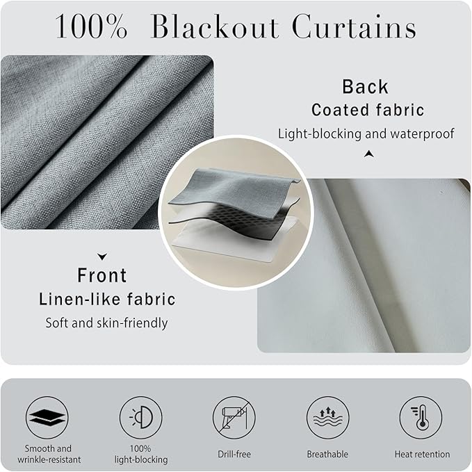 Magic Tape 100% Blackout Curtain