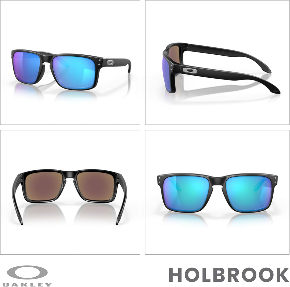 OAKLEY Holbrook OO9102 Square Sunglasses for Men+ Bundle Accessory Leash Kit, Microfiber Pouch