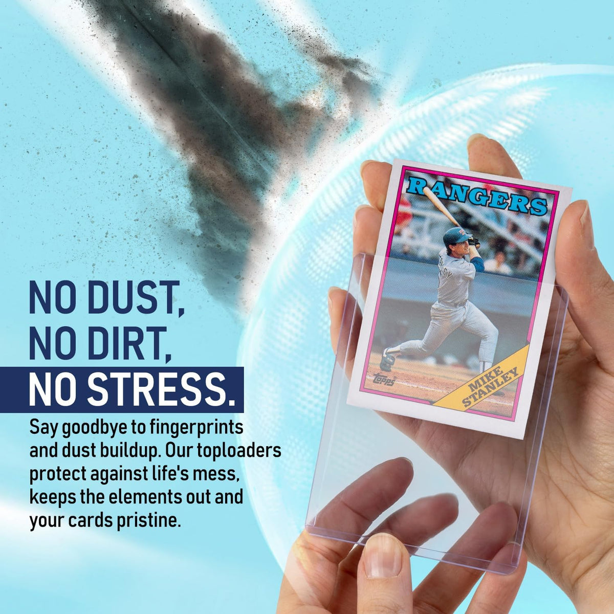 Premium Seamless 20PT Top Loaders - 360PT Thick Card Holders for Trading Cards | Hard Plastic Sleeves