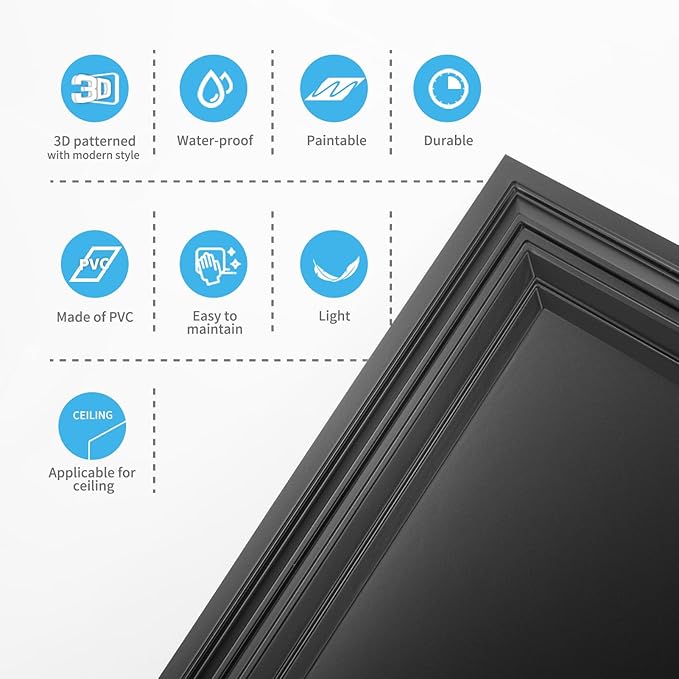 Art3d 12-Pack Drop Relief Ceiling Tiles