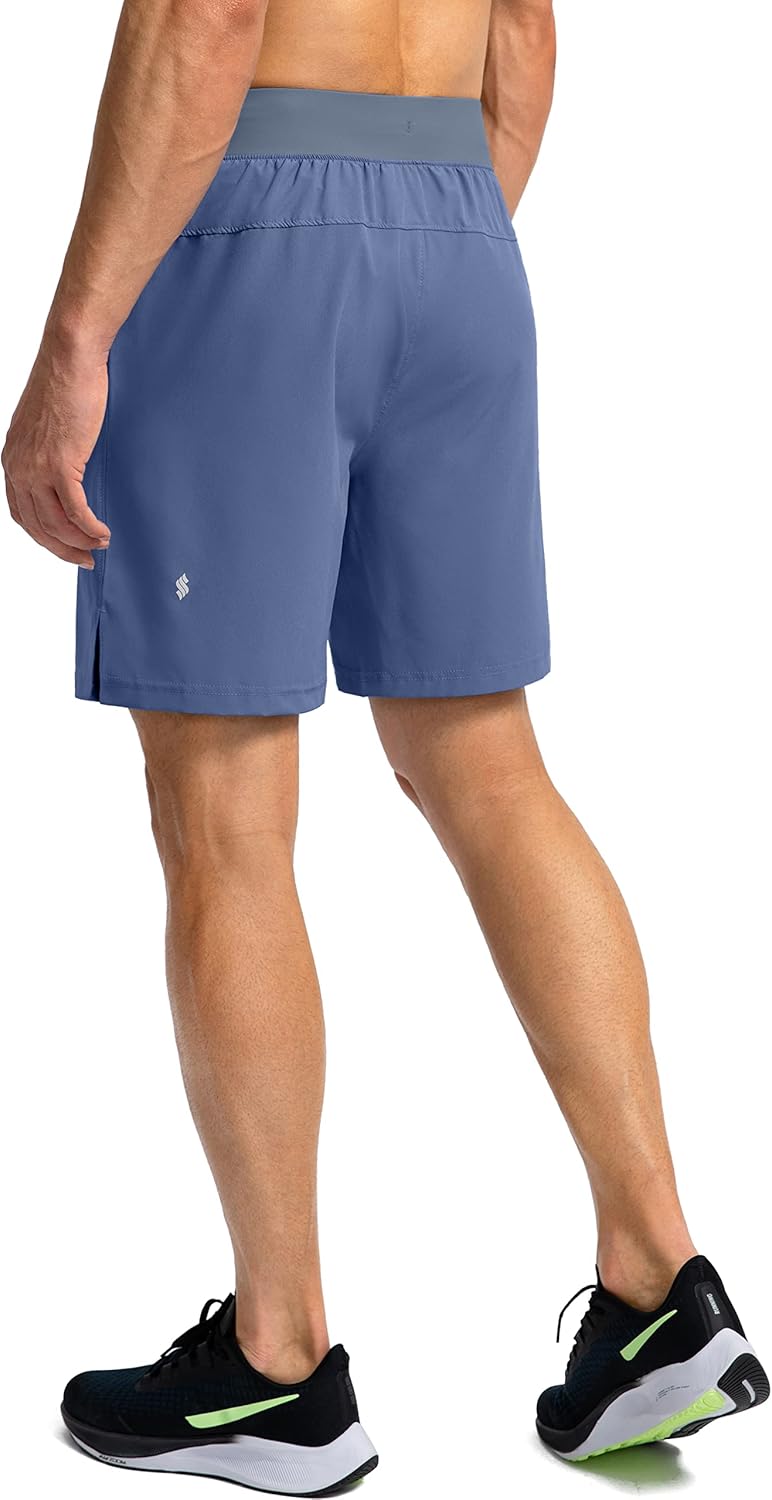 Soothfeel Men's Running Shorts - Lightweight Quick-Dry Athletic Shorts with Zipper Pockets | 9"/7"/5" Sizes