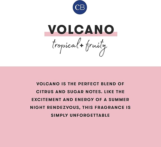 Capri Blue Volcano Scented Candles - Luxury Glass Jar Candles for Home Scented with Tropical Fruit & Sugared Citrus - Soy Wax Blend - Capri Blue Volcano - Black Color (19 oz)