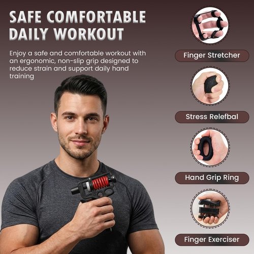 Grip Strengthener Kit by [Brand Name] - Adjustable Resistance Hand Grips for Forearm Strength | 5 Pack