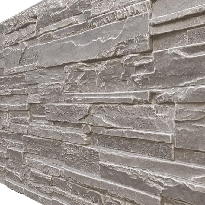 EverStone Cascade Faux Stone Panel, 48 5/8"W x 24 3/4"H x 1 1/4"D