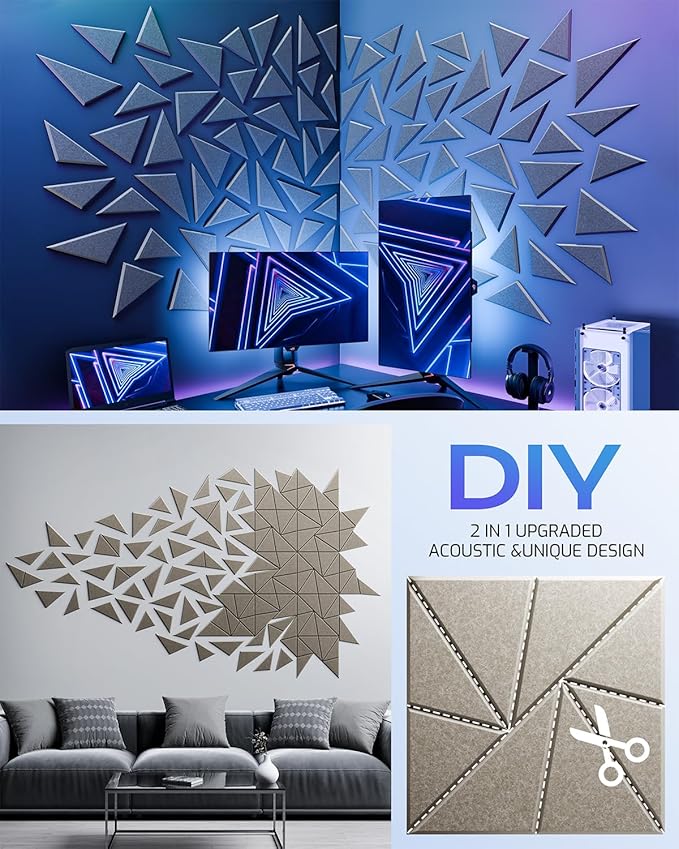 12 Pack Acoustic Panels, Sound Proof Foam Panels