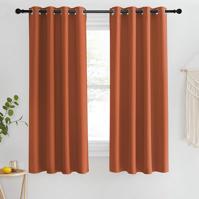 NICETOWN Blackout Short Curtain 63 inches Long