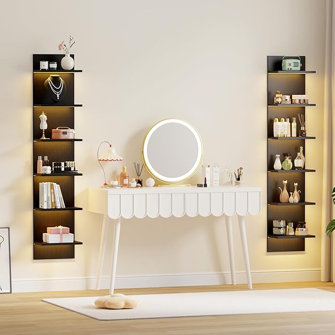 Qupui 6 Tier Wall Shelf Unit