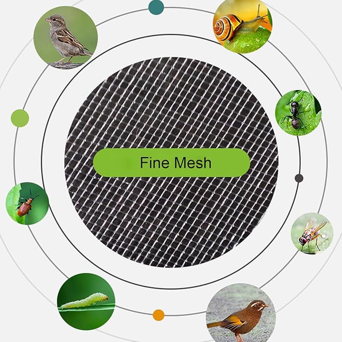 30 Pcs 3.9''×5.9'' Drawstring Fruit Netting Bags, Reusable Garden Netting Bags, Fruit Cover Mesh Bag for Fruit Trees Vegetable Floral