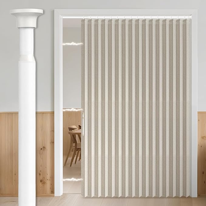 AJAZZ Blackout Accordion Door Curtains