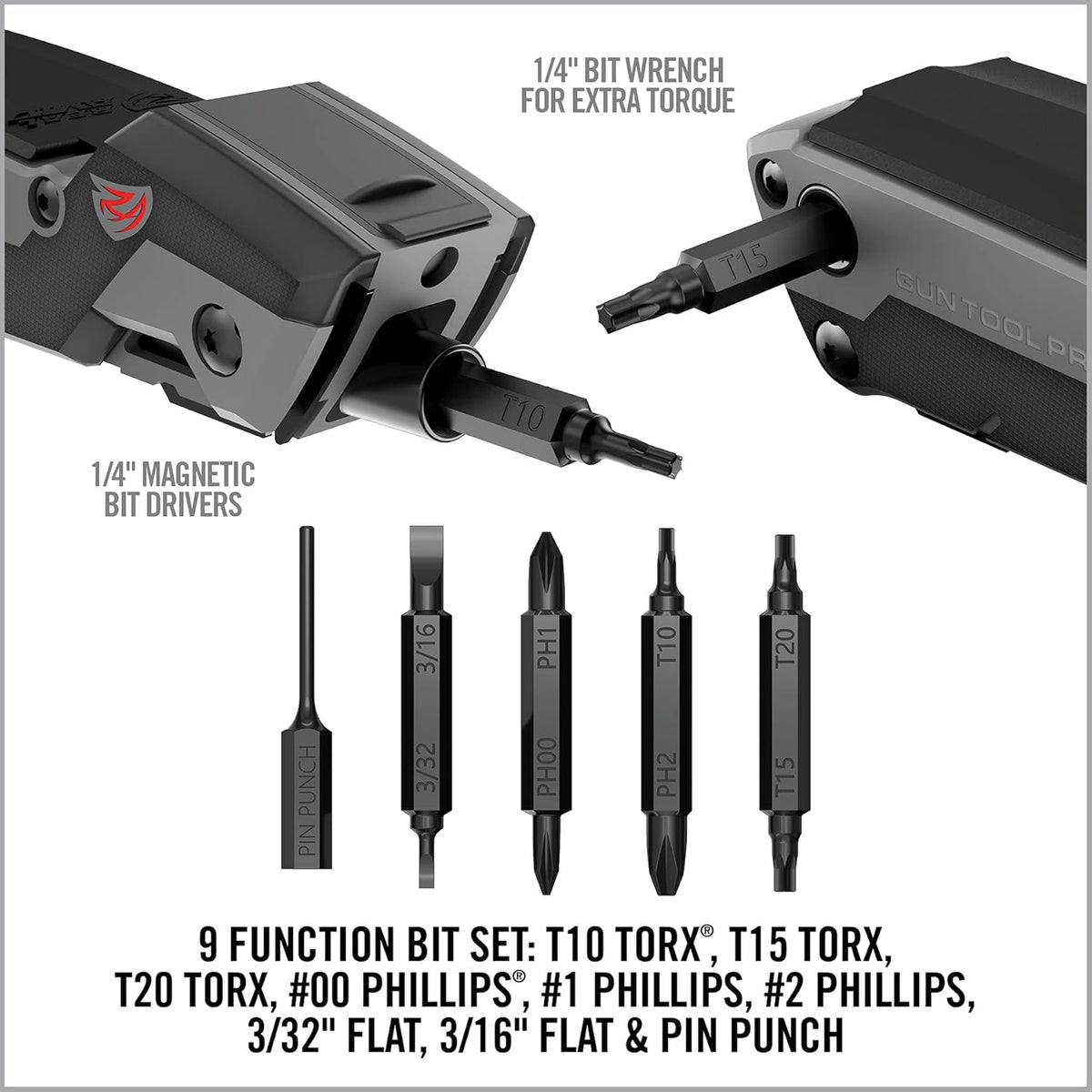 Real Avid 30-in-1 Gun Multitool for Shotguns & Rifles - Gunsmithing Tool with Choke Wrench, Bit Driver & More