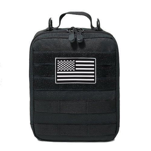 Tactical Molle Pouches Black Tactical Admin Pouch Compact EDC Utility Gadget Gear Pouch Military Carry Accessory (Black)