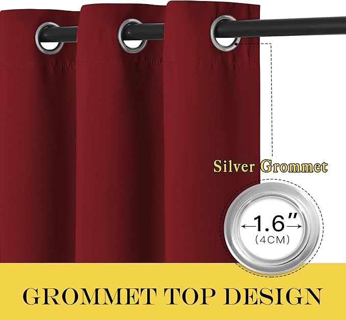 NICETOWN Blackout Curtains 84 Inch Length, Thermal Insulated Curtains