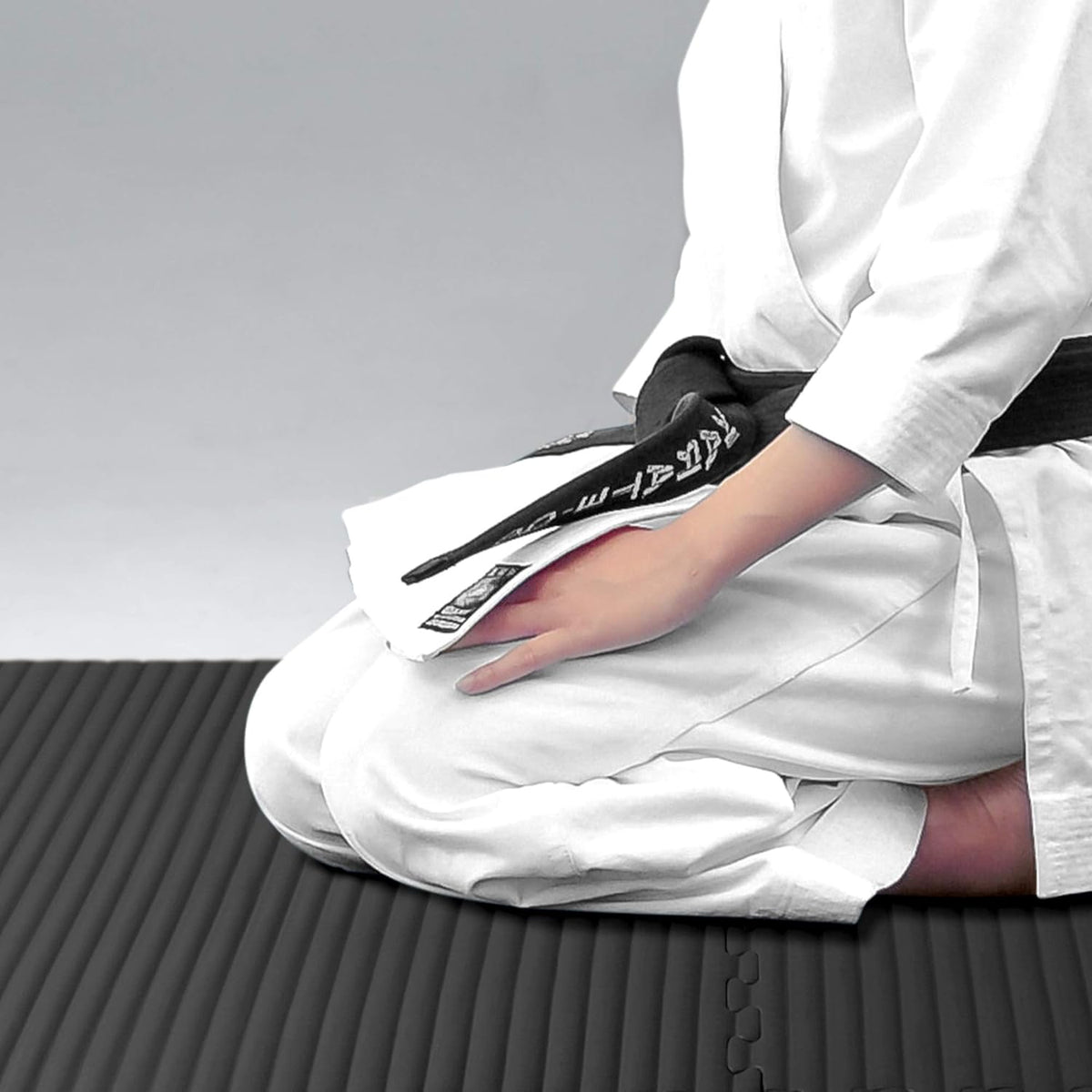 We Sell Mats 1 Inch Thick Martial Arts EVA Foam Exercise Mat, Tatami Pattern, Interlocking Floor Tiles for Home Gym, MMA, Anti-Fatigue Mats, 24 in x 24 in