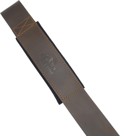 Andean Leather - Padded Neoprene Weightlifting Straps for Strength Training & Deadlifts - Durable Full Grain Leather