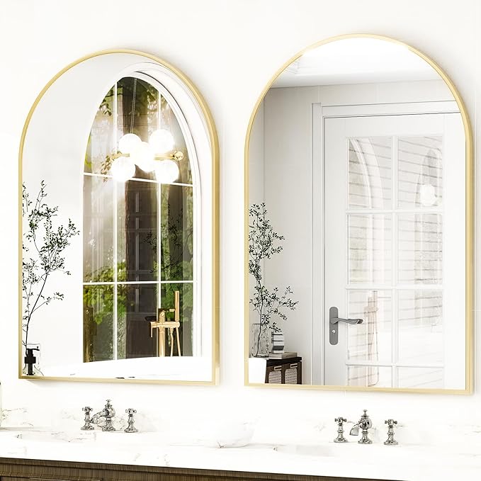 HARRITPURE Arched Bathroom Mirror