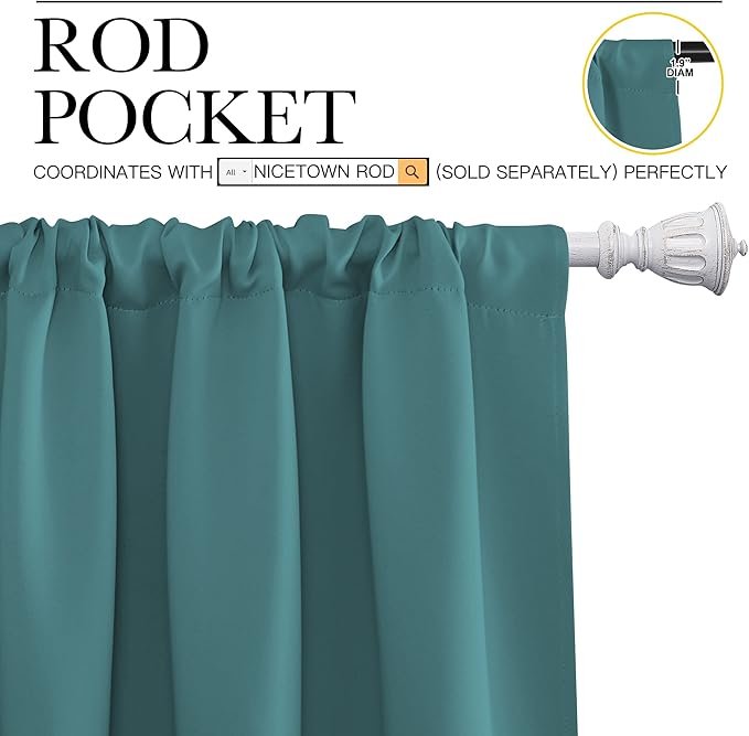 NICETOWN Window Curtains Blackout Drapes
