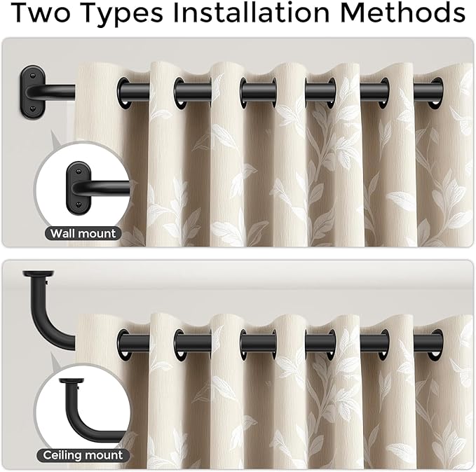 Curtain Rods 36-152 Inch, Living Room, Sliding Door