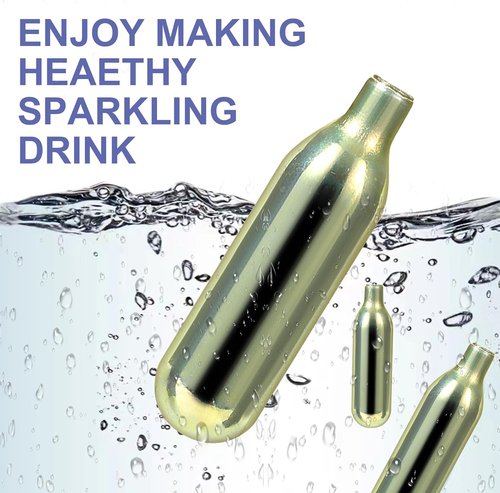 CO2 Soda Chargers - 8g Food Grade Cartridges for Soda Makers | Non-Threaded, 10 Pack