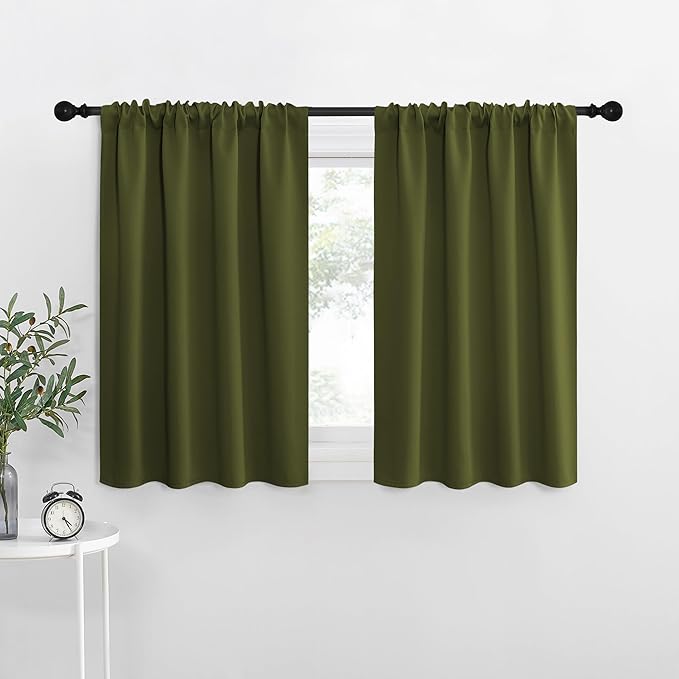 NICETOWN Kitchen Curtains, Short Blackout Curtains & Drapes, Thermal Insulated
