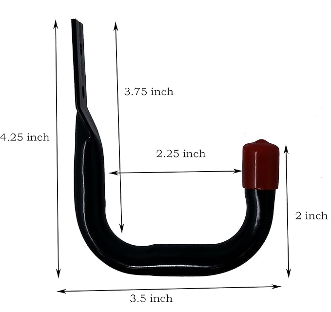 Tetra-Teknica UH03-6P Heavy Duty Garage Storage Utility Hooks, Color Black