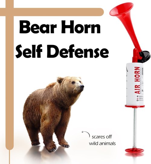 FARBIN Marine Air Horn - Loud Handheld Signal Pump for Boating, Sports, Camping | 2-Pack