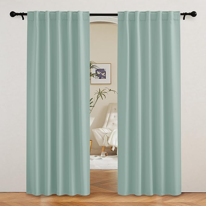 RYB HOME Coastal Blackout Curtains