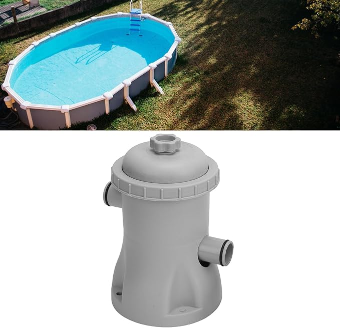 Clear Cartridge Filter Pump, 330 Gallon Ground Swimming Pool Filter, Electric Pool System, Water Filters Pump for Garden, Patio, Pools Cleaning