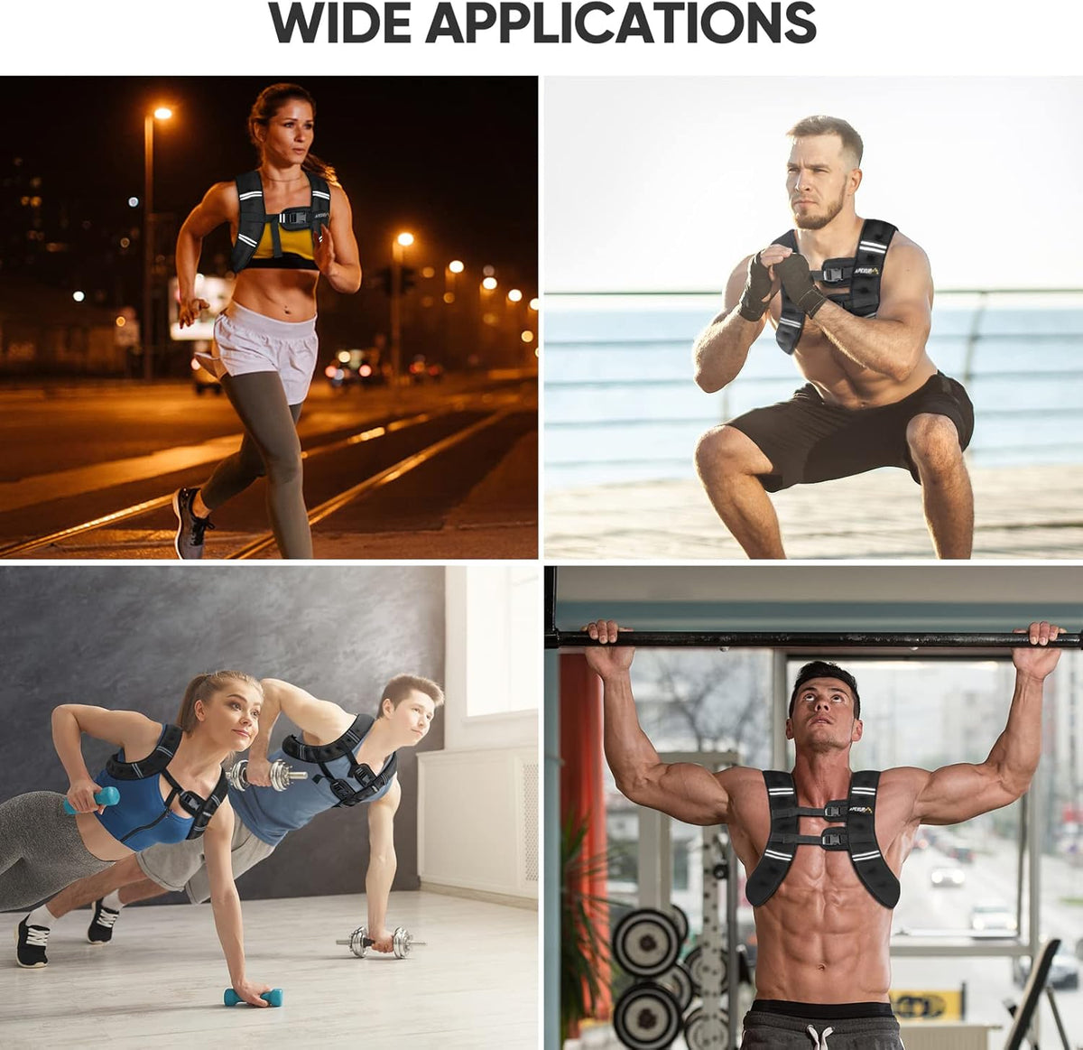 APEXUP Weighted Vest - Adjustable Workout Gear for Men & Women | Ideal for Strength Training & Running