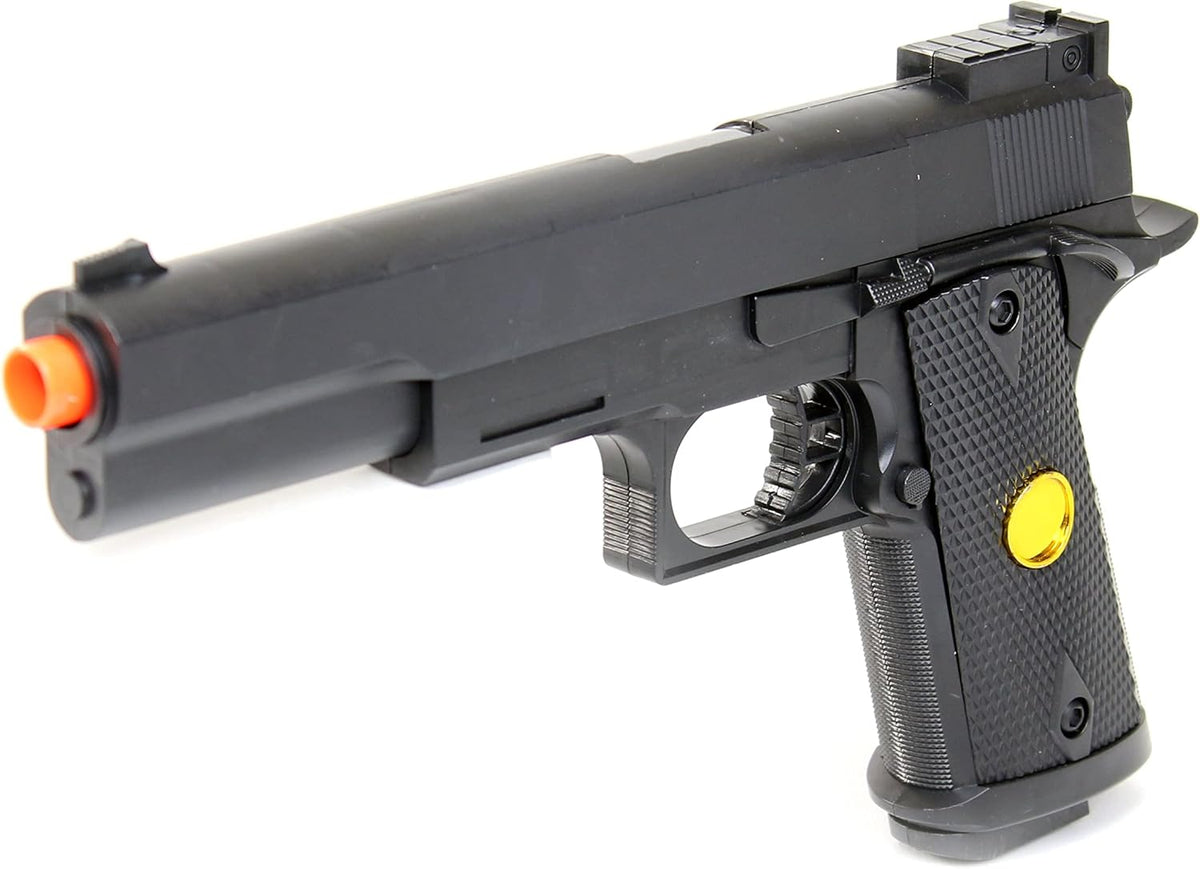 BBTac 1911 Dual Spring Airsoft Pistols - High Performance 260 FPS Handguns | 2-Pack for Target Shooting & Tactical Play