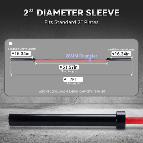 GarveeLife Barbell Bar for Weightlifting - 7FT Heavy Duty (1500LB/700LB), 4FT Short (500LB), 4FT EZ Curl Bar