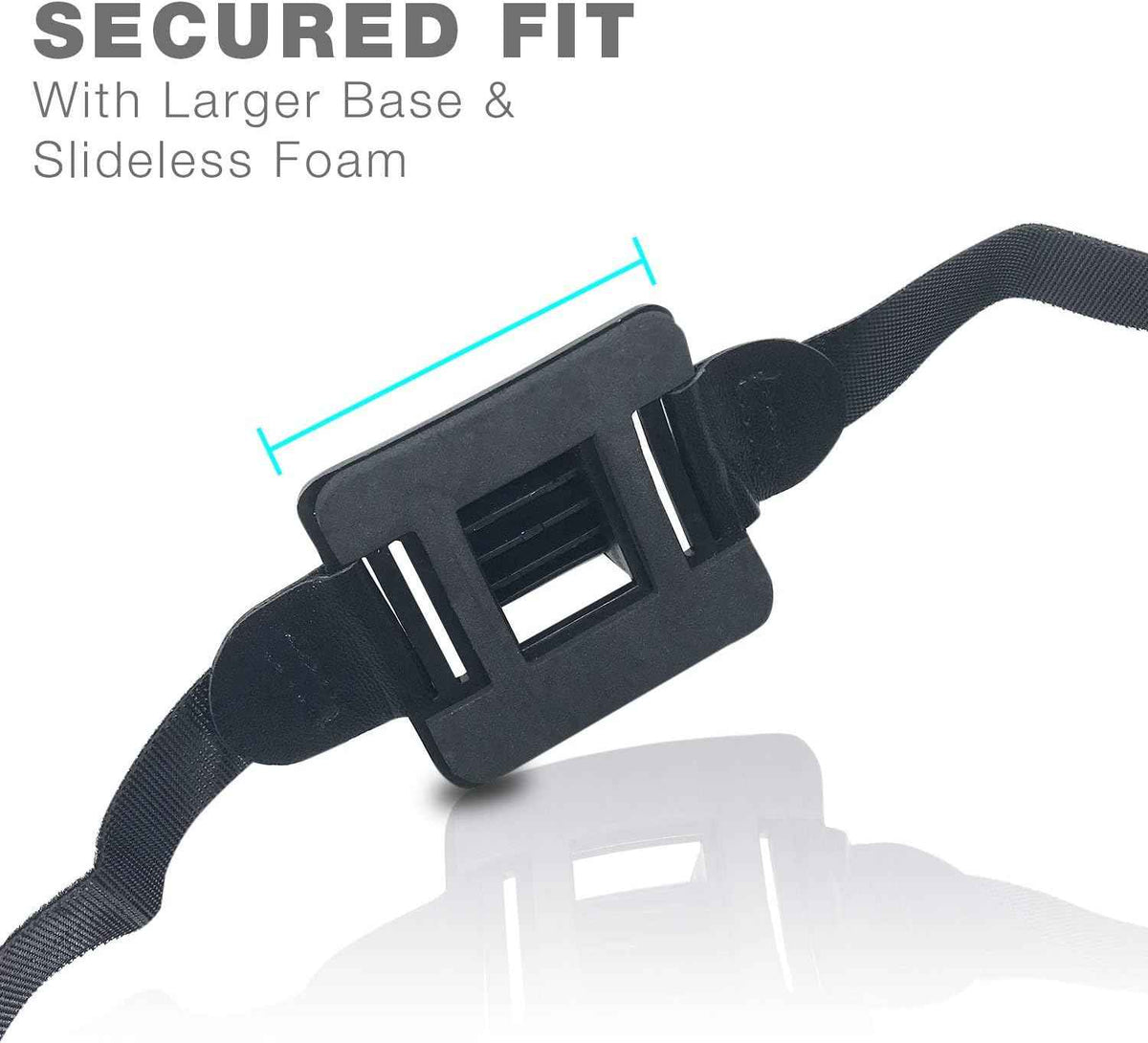 Night Provision Bike Light Helmet Mount for Cree LED Lights - Compatible with Gemini, Magicshine, SB1, SB1600, BX-300