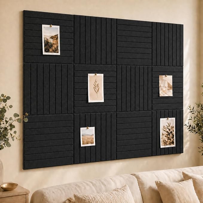 Large Cork Boards for Walls – 36 x 24 Self Adhesive Felt Wall Tiles