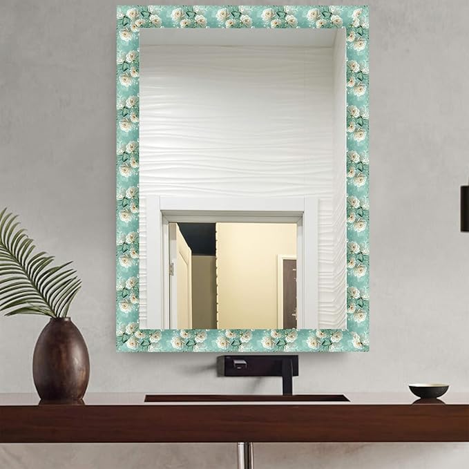 Wallpaper Border 3D Floral White Peony Peel and Stick Wall Border Self Adhesive