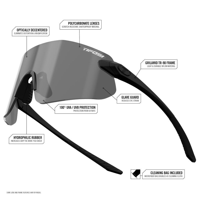 Tifosi Vogel SL Sport Sunglasses Men & Women - Ideal For Baseball, Cycling, Cricket, Golf, Hiking, Running