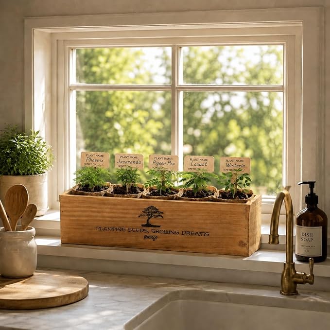 Bonsai Tree Kit Classic - 5X Unique Japanese Bonzai Trees | Complete Indoor Bonsai Starter Kits for Growing Trees – DIY Gardening Gifts for Mother, Women & Men, for Father's Day