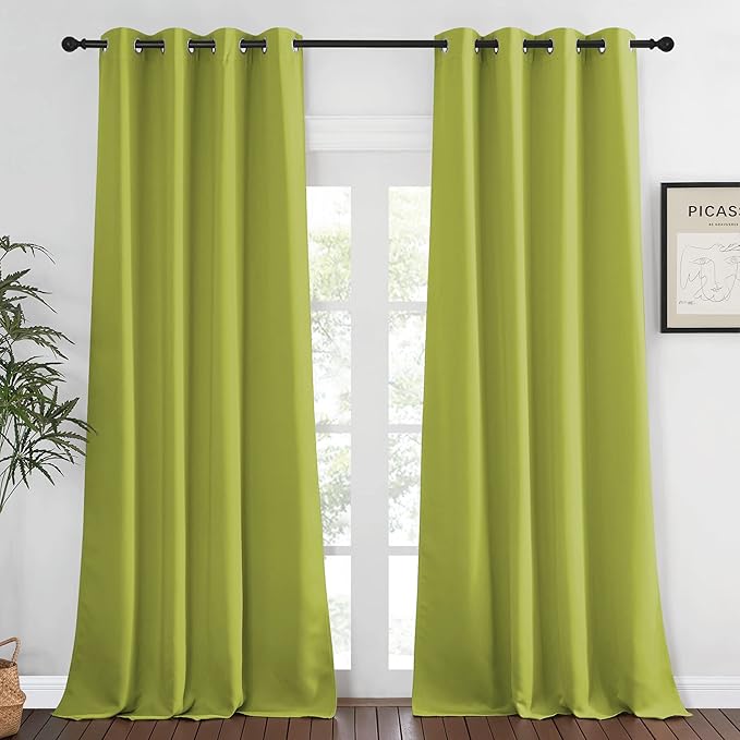 NICETOWN Blackout Window Curtain 90 inch Length