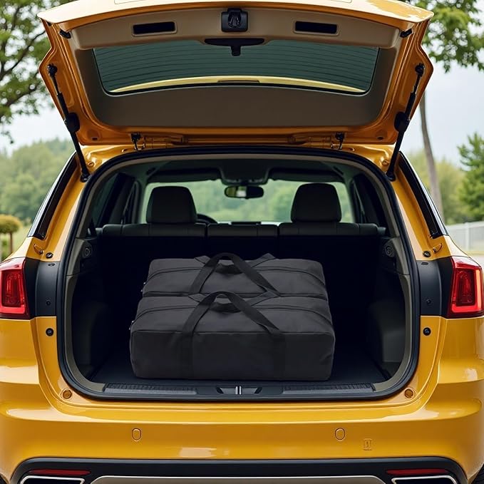 Heavy Duty Water-Resistant Duffle Organizer Bag - Extra Large Foldable Storage for BBQ Tools, Camping Gear, Factory Tool Kits & Yoga Mat | Military-Grade with Straps (10L-17.7''(L)x6.69''(W)x5.5''(H))