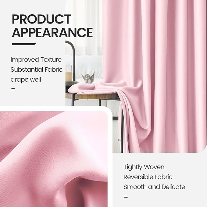 Toddler Teen Princess Curtains for Girls 2 Panels Set