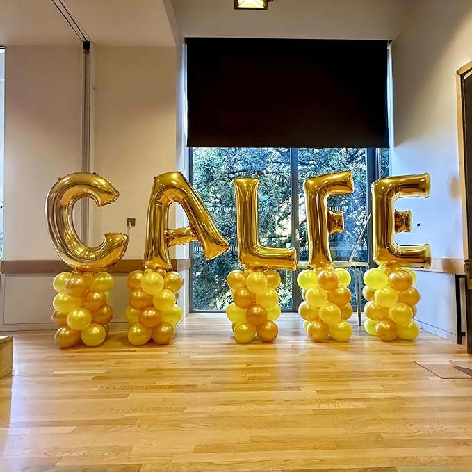 40 Inch Foil Letter Balloon, Giant Alphabet G Customize Balloon, Large Self Inflating Gold Decor for Women Birthday Party Decoration Supplies