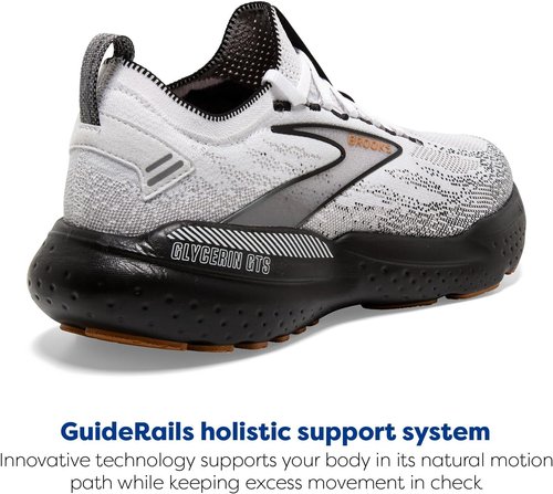Brooks Men’s Glycerin GTS 21 - Supportive Stealthfit Running Shoe for Ultimate Comfort
