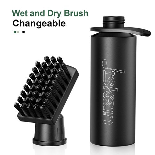 Jiskan 2 Pack Pro Golf Club Cleaner Brush Combo with Squeeze Water Bottle 7.5 Inches Holds 4 Ounces of Water, Essentials Golf Accessories for Men, Best Golf Gifts for Men