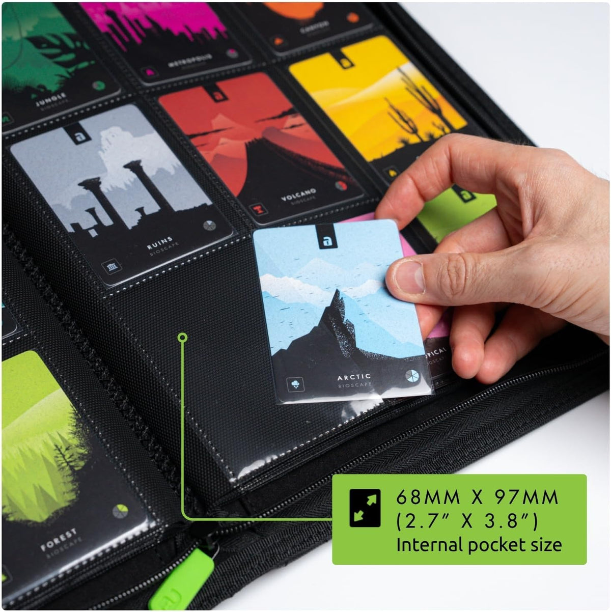 Vault X 9 Pocket Trading Card Zip Binder - Premium Exo-Tec Material, Holds 360 Cards, Red