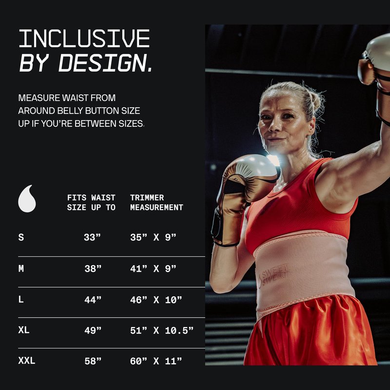 Sports Research Sweet Sweat Waist Trimmer Extra-Coverage (XC) - Premium Sweat Enhancing Fitness Band with More Belly Coverage - Adjustable Fit · Latex-Free Neoprene · More Coverage - Pink Logo (Med)