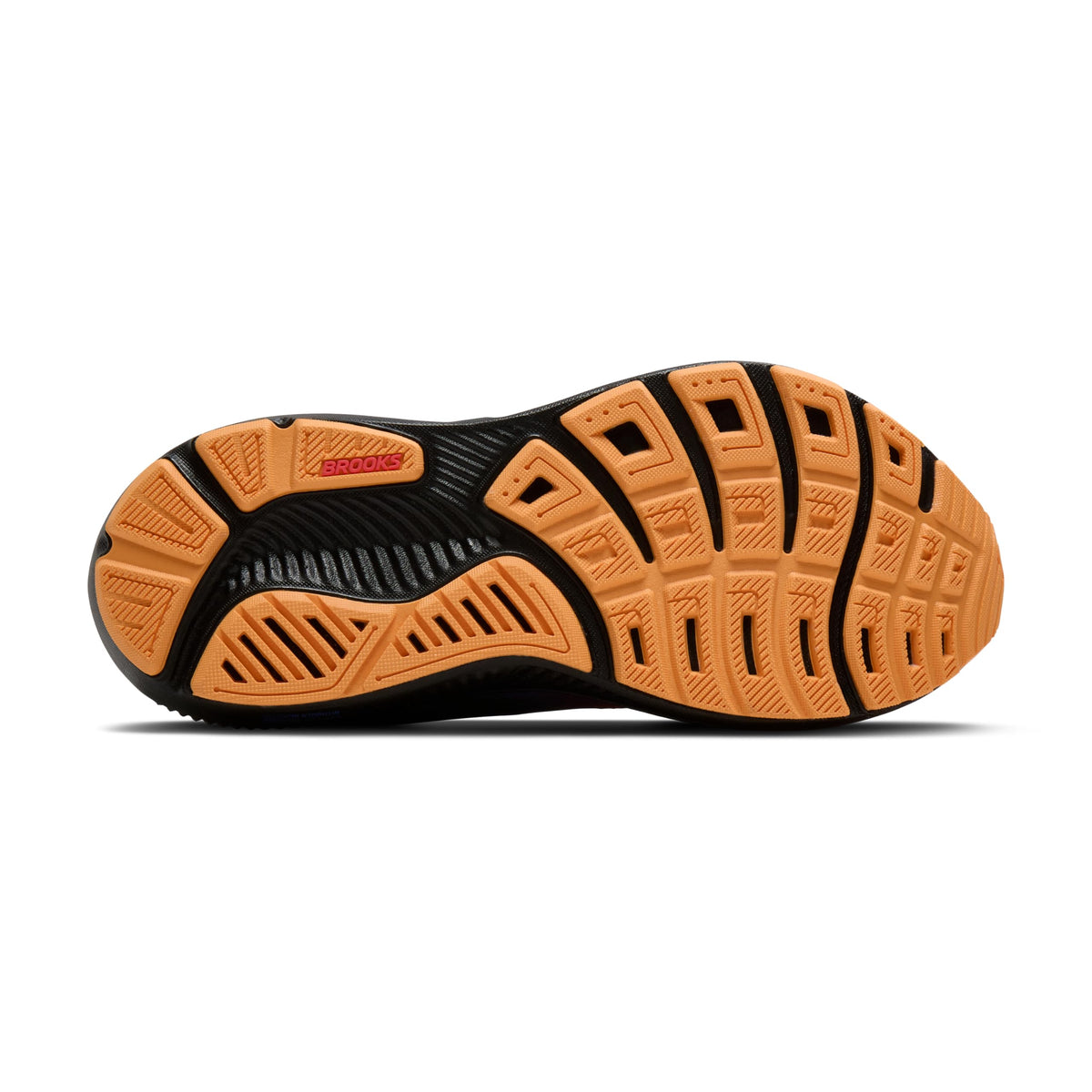 Brooks Men’s Ghost 17 Neutral Running Shoe - Night/Blue/Papaya - 10 Medium