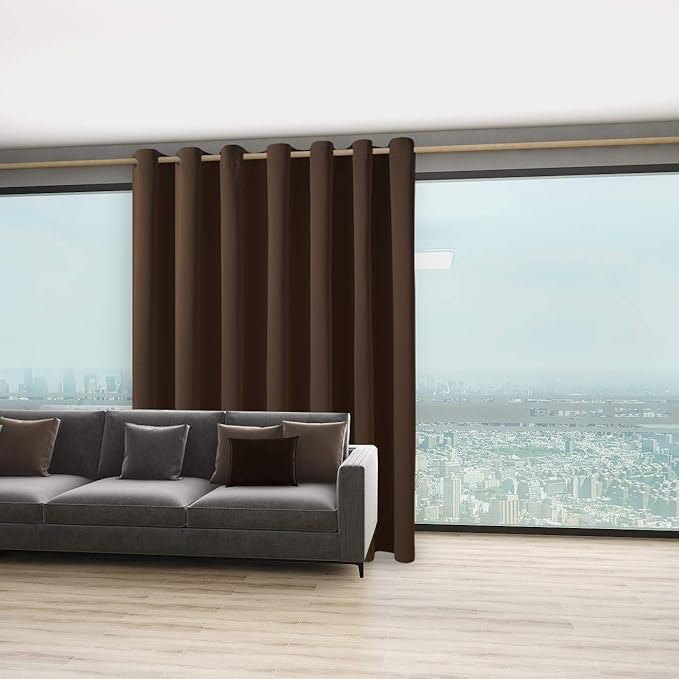 BONZER Room Divider Curtain Screen Partitions Total Privacy Wall Grommet Wide