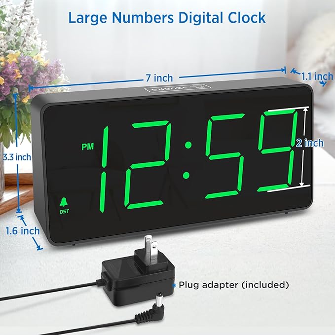 Peakeep Digital Clock, Alarm Clock